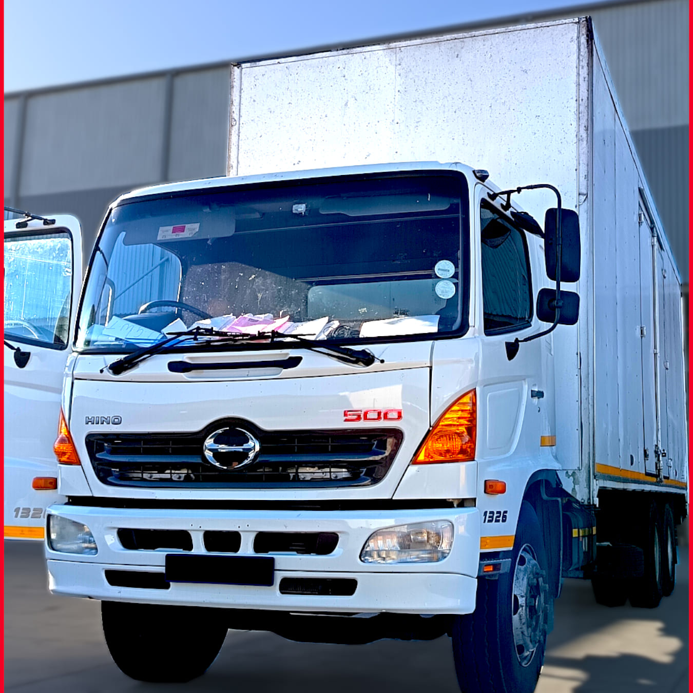 2017 Hino 500 1326 14-ton closed-body truck with tail lift for sale in Northriding, Johannesburg. White van body, full service history, excellent condition. R485,000 ONO.